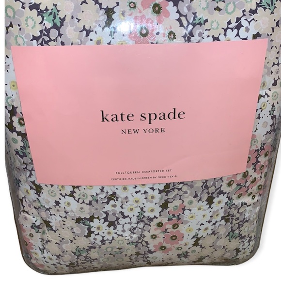 ♠️kate spade 100% Cotton Daisy Garden Full Queen Comforter Set 3-Piece - Picture 6 of 11